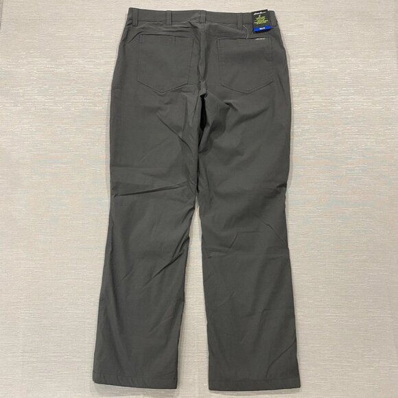 Eddie Bauer Fleece Lined Tech Pants Mens 36 x 32 Gray Water Repellent Insulated - Picture 2 of 15